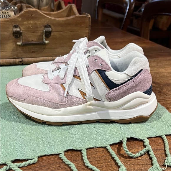 New Balance 57/40 Sneakers in Stone Pink Sea Salt Color - Picture 3 of 7